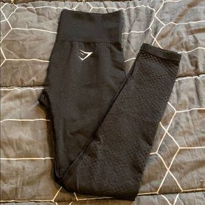 Gymshark Vital Seamless Leggings - Black Marl - S